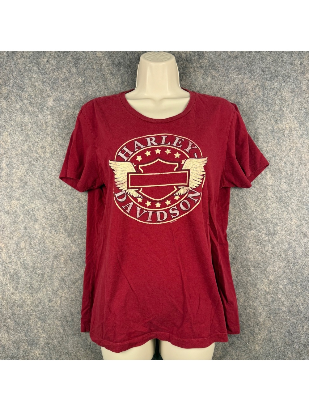 Harley Davidson Osage Beach MO T Shirt Garnet Wings Starts 2XL ? Large ? 290